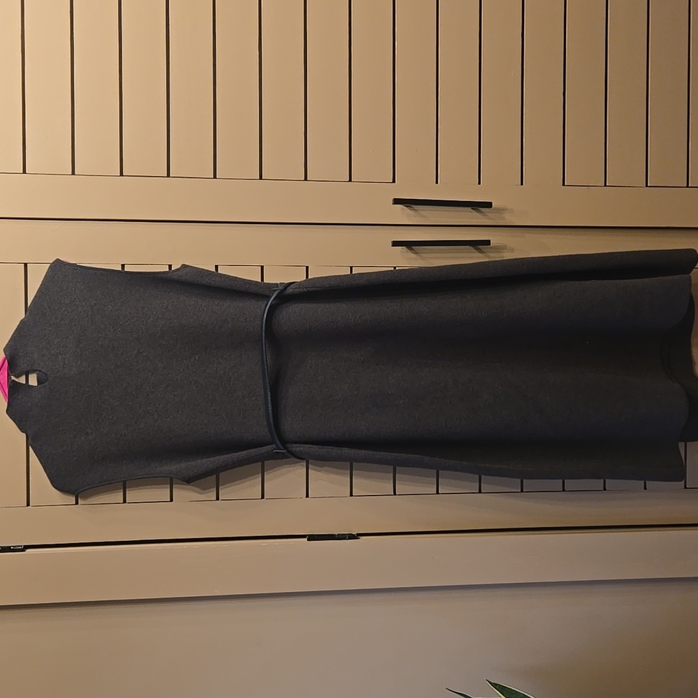 Zara Long Knit Dress With Belt Size XL - Picture 12 of 14